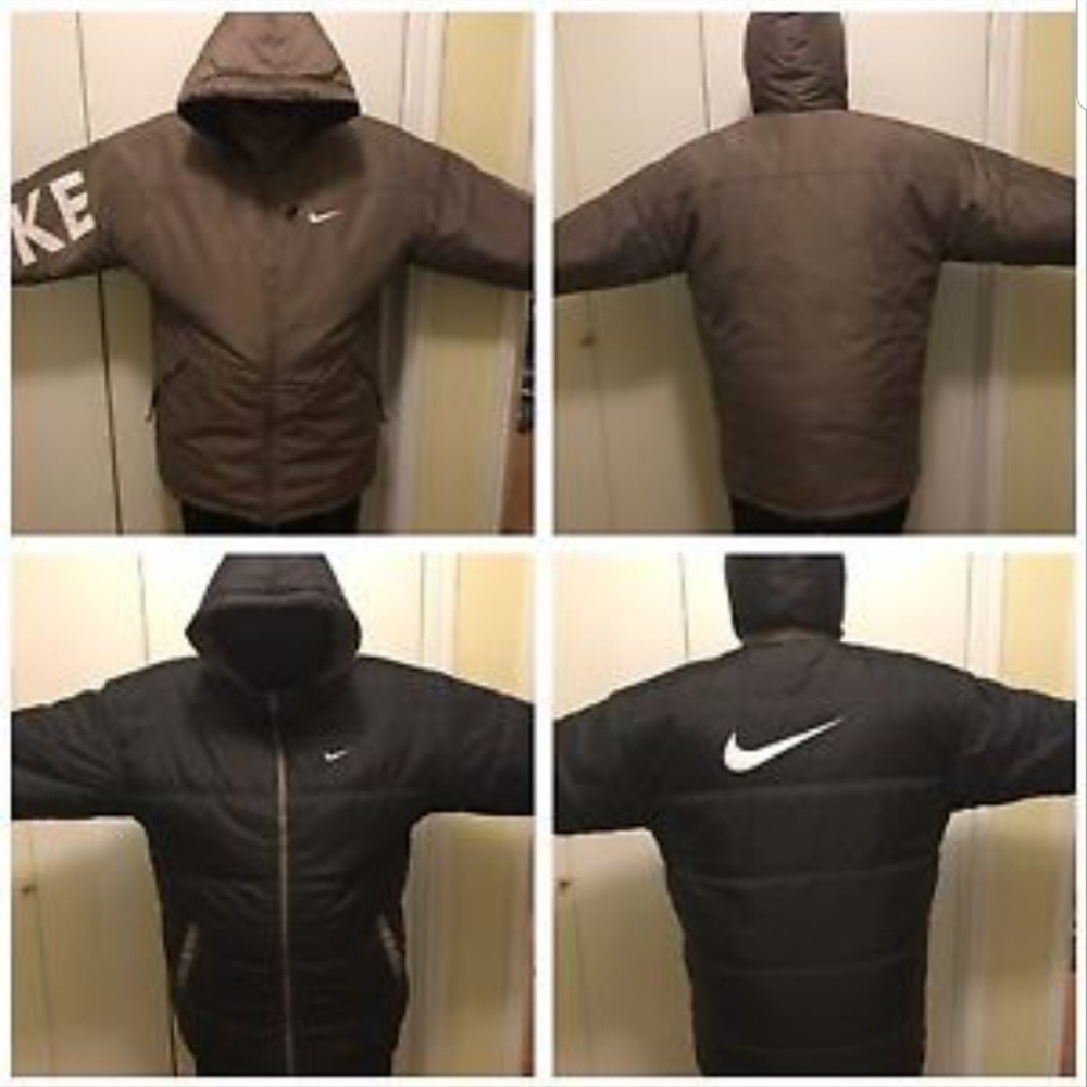 Men's Nike Jacket Reversible Black & Army Green